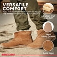 thumbnail image 3 of Botines Minnetonka de piel de oveja para hombre, color dorado, talla 7M, 3 of 7