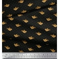 thumbnail image 3 of Soimoi Black Cotton Duck Fabric Bird & Dots Print Fabric by the Yard 42 Inch Wide, 3 of 3