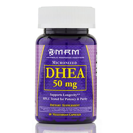 DHEA 50 mg (micronisé) - 60 Vegetarian Capsules de MRM