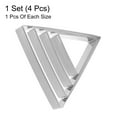 thumbnail image 3 of Uxcell Triangle Cookie Cutter Set Assorted Sizes Stainless Steel Geometric Baking Pastry Cookie Cutters Molding, 3 of 6