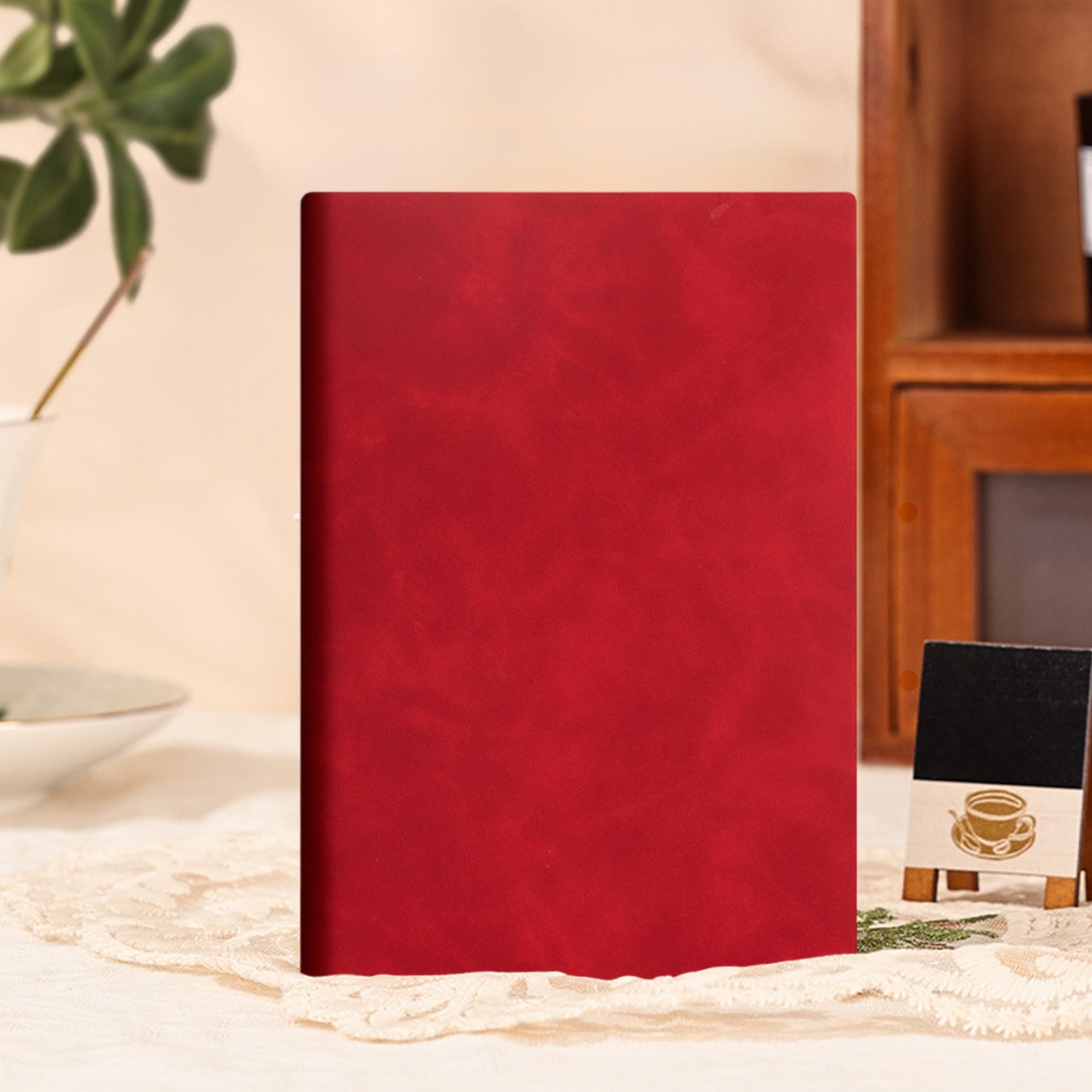 HBBKVI 2 Pack Notebook, A5 Imitation Sheepskin Notepad Review Notebook Thickened Business Work Diary Firm Efficient Office Softcover Book