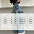 thumbnail image 3 of Cowsor Girls Baggy Jeans Distressed Denim Pants Elastic Waist Wide Leg Jeans for Girls Kids Loose, 3 of 7