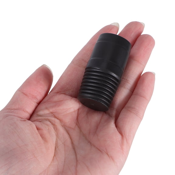 ELAYARD Black Plastic Threaded Adapter for Mop and Broom, Home Use, 2Pcs