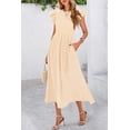thumbnail image 2 of Vestido de verano CFLONGE para mujer, primavera, manga corta abullonada 2025, 2 of 7