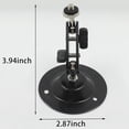 thumbnail image 5 of Camera Wall Mount Bracket,Monitor Holder,Black Speaker Brackets,Indoor Outdoor Ceiling Wall Mounts Projector Stand 10PCS, 5 of 5