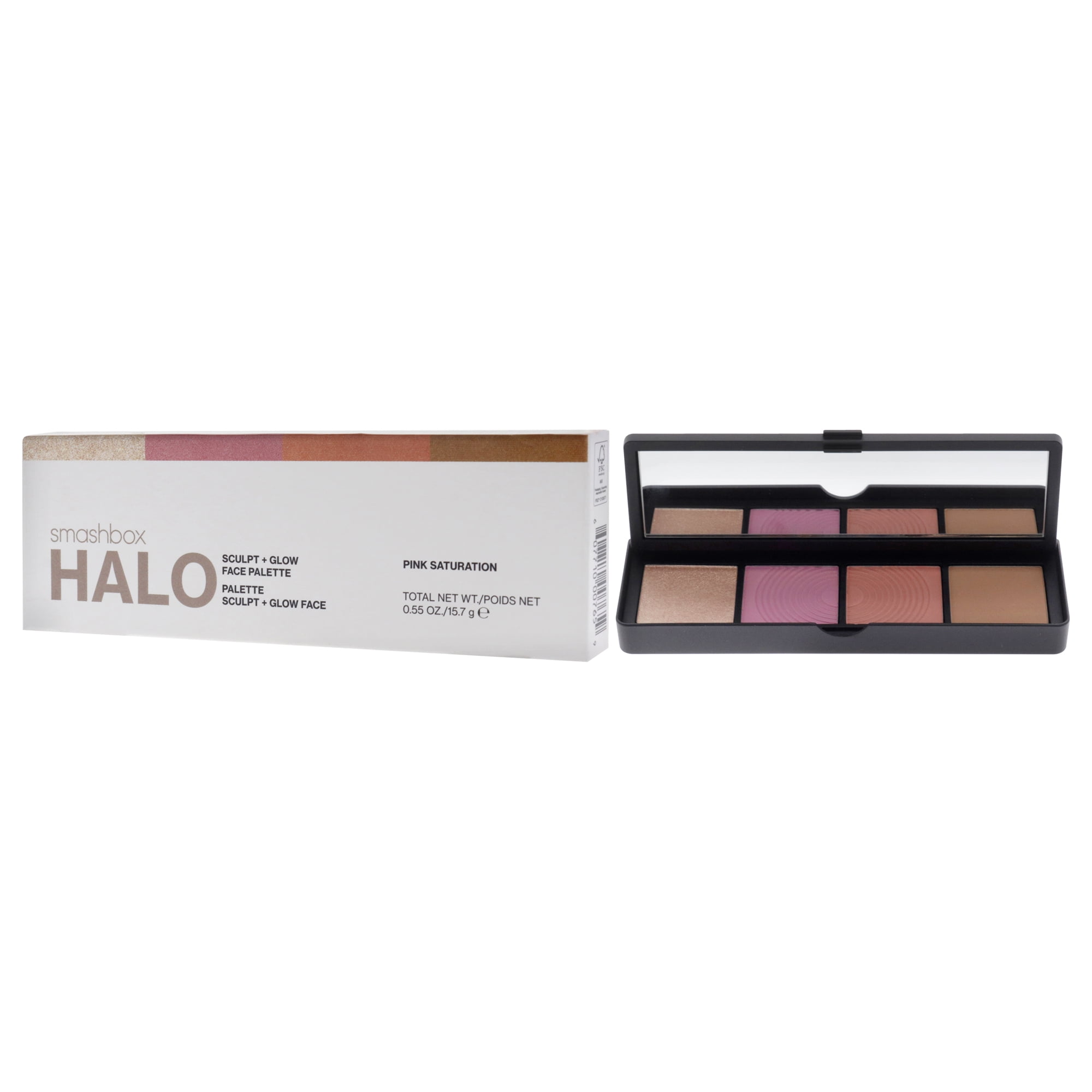 SmashBox Halo Sculpt Plus Glow Face Palette - Pink Saturation , 0.55 oz Makeup