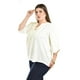 thumbnail image 2 of Blusa con detalle de moño Roman Fashion /Tallas Extras, 2657 (Hueso) blanco 42, 2 of 6