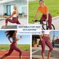 thumbnail image 6 of biudgviw Capri Leggings for Women Stretchy High Waisted Workout Yoga Pants Casual Quick Dry Butt Lifting Tights Gym Clothes, 6 of 7