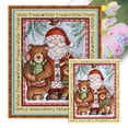 thumbnail image 1 of Hilo Algodón Ecológico Bordado Punto Cruz Papá Noel Impreso 11CT 50x60cm, 1 of 9