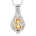 thumbnail image 4 of Hollow Teardrop Urn Locket Ashes Necklace Memorial Jewelry Hot Air Balloon Cremation Jewelry Funeral Jewelry Ash Holder With Mini Keepsake, 4 of 7
