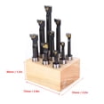 thumbnail image 1 of ANGGREK 9PCS F1 Type Coupe-Alésage 3/8-Inch CNC Fraisage Outils Kit Ensemble de Pièces de Tour Acier à Haute Vitesse, Kit d'Outils de Fraisage CNC, Outil de Forage, 1 of 8