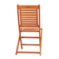 thumbnail image 3 of Amazonia Milano 2-Piece Patio Folding Chairs | Eucalyptus Wood | Ideal for Outdoors and Indoors, Brown, 3 of 6