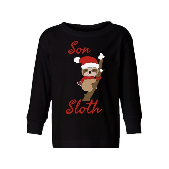 Awkward Styles Christmas Long Sleeve Shirt for Boys Toddler Xmas Son Sloth Shirt