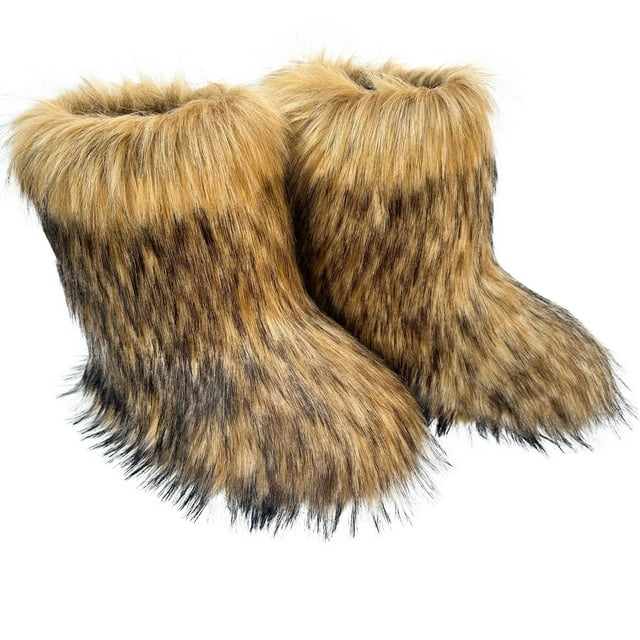 Zapatos de mujer zapatos casuales de felpa, cálidos y sólidos, botas de nieve, zapatos para correr, botas vaqueras.