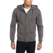 Mens Heavyweight Fleece Full Zip Hoodie, Dark Heather Grey - M RG