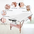 thumbnail image 2 of Costway 84" Portable Massage Table Facial SPA Bed Tattoo W/ Free Carry Case White, 2 of 9