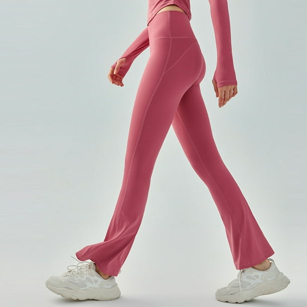 Pantalones de yoga para mujer Leggings acampanados Pantalones acampanados Leggings acampanados para mujer con control de barriga Cintura cruzada y pierna ancha Walmart en linea