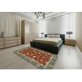 thumbnail image 4 of Ahgly Company Indoor Rectangle Abstract Copper Green Oriental Area Rugs, 4' x 6', 4 of 6