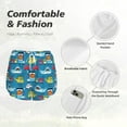 thumbnail image 6 of Xecao's Transportations With Animals for a double-layer running short for women, perfect for gym, tennis, and more, featuring a convenient pocket., 6 of 9