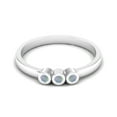 thumbnail image 1 of Tiny Round Shape Ethiopian Opal Stackable Women Ring 925 Sterling Silver Delicate Jewelry, 1 of 3