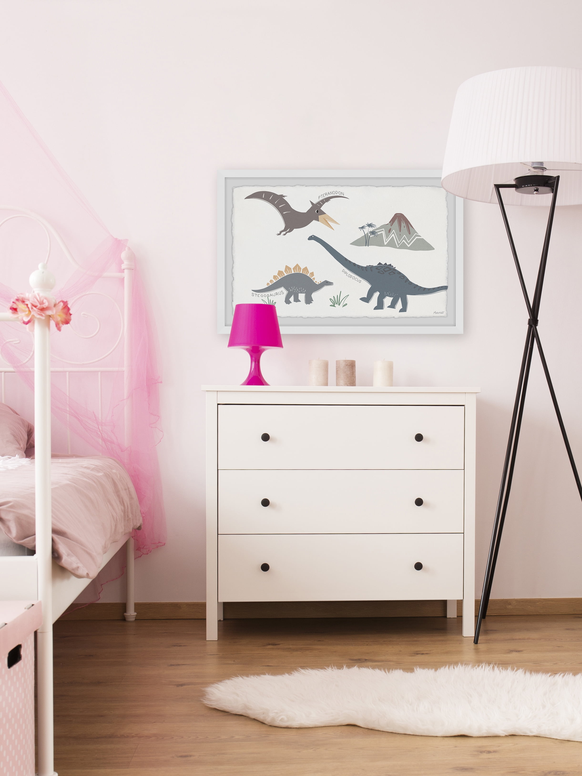 Marmont Hill Dinosaur Species Framed Wall Art