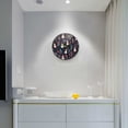 thumbnail image 5 of Yayeee Wall Clock Battery Operated 9.5" Silent Quartz Non-Ticking for Living Room Decor, Jolly Snowman, 5 of 8