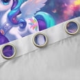 thumbnail image 4 of Erosebridal 3D Cartoon Unicorn Black Out Curtains For Kids,Cute Magic Animal Curtains Pack of 2 (42x63 Each), 4 of 7