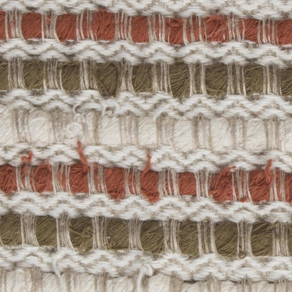 Rizzy Home Striped Textured Decorative Throw Pillow With Zipper Closer, 20" x 20", Red