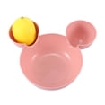 thumbnail image 2 of Bearachild Cuenco de animales para chico, soporte grande para alimentación de arroz para niños, dispensador de comida suave, vajilla de Mostrada Rosa, 2 of 6