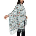 thumbnail image 4 of Sikiie Winter Gnome And Snowman Shawl Wraps Big Scarf Tassel Fall Winter Thick Scarf Warm Shawl Women Fall Gifts, 4 of 8