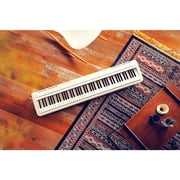 Kawai ES120 88-Key Portable Digital Piano with Speakers, Elegant White