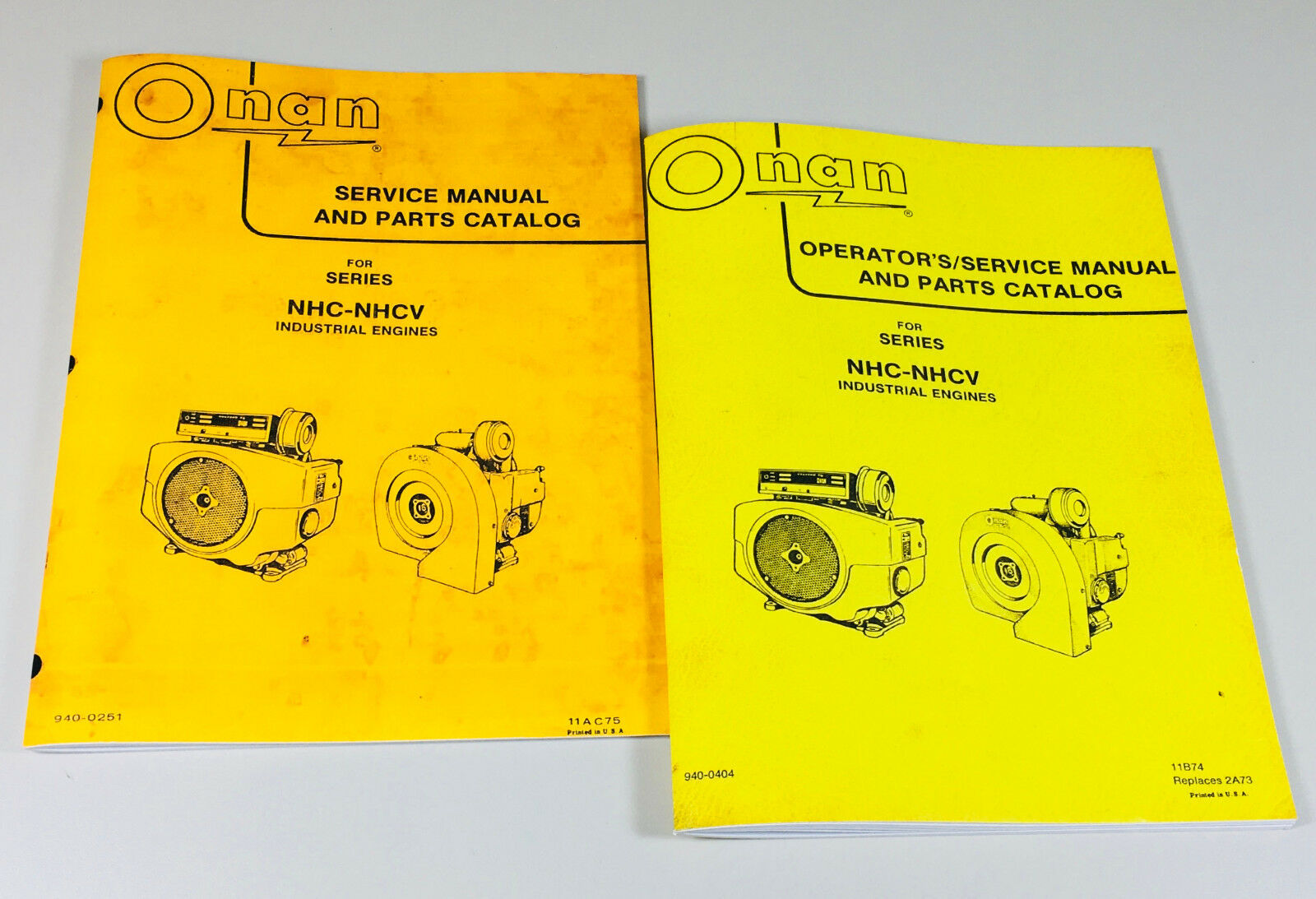 Onan Nhc Nhcv Industrial Engines Operators Service Manual Parts Catalog