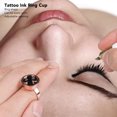 thumbnail image 3 of Soporte de Pegamento para pestañas de acero inoxidable con copa de anillo de pigmento microblading, 3 of 7
