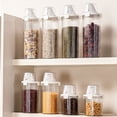 thumbnail image 4 of Airtight Storage Canister with Measuring Cup and Pour Spout for Pantry Organization, Leak Proof Cereal Dispenser, 4 of 9