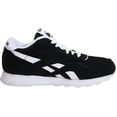 thumbnail image 4 of Reebok J21506: Kids' Classic Nylon Fashion Black/White Sneaker, 4 of 7