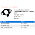 thumbnail image 2 of Air Pump Check Valve Gasket - Compatible with 2009 - 2012 Chevy Malibu 2010 2011, 2 of 2