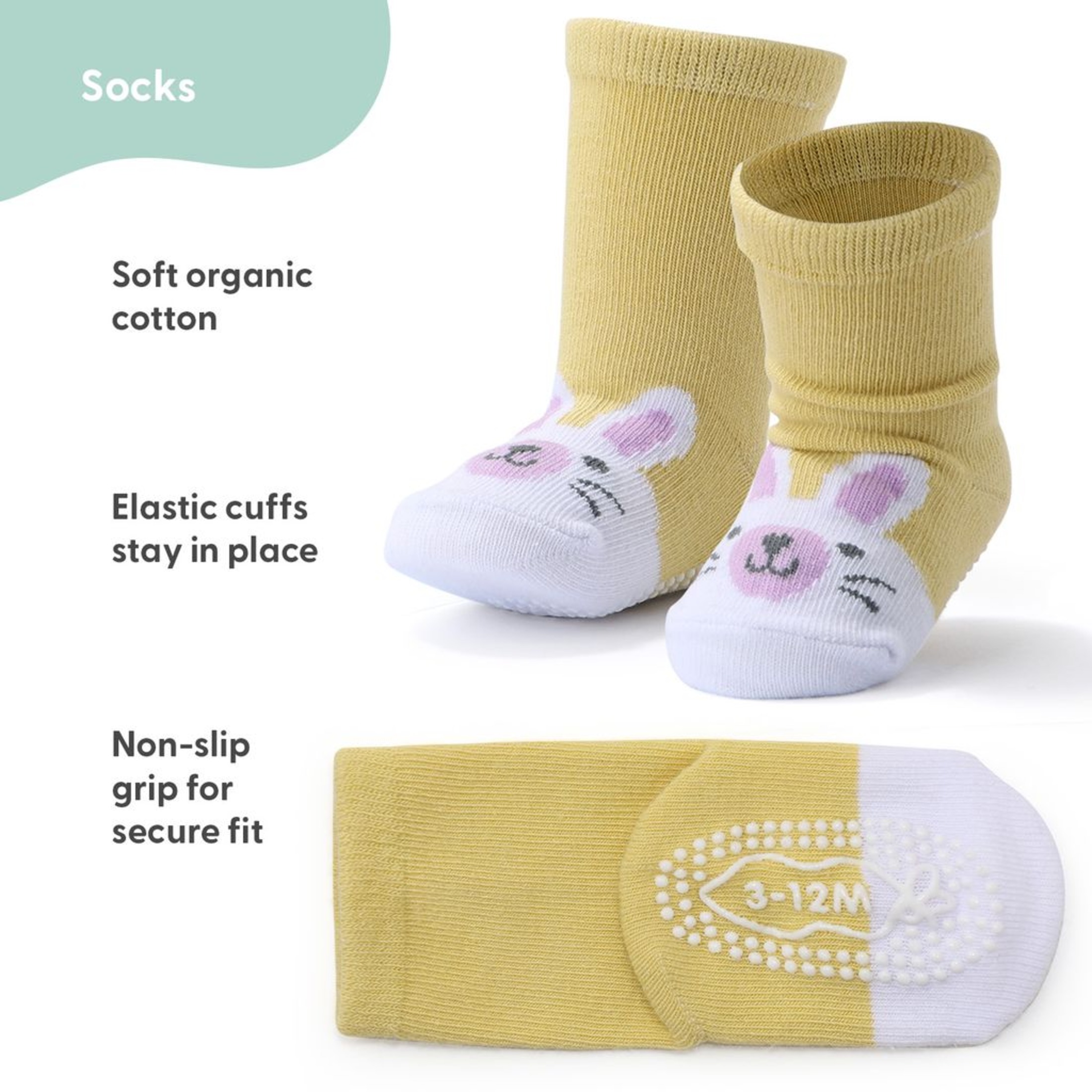 The Peanutshell 12-Pack Organic Cotton Crew Socks photo 6