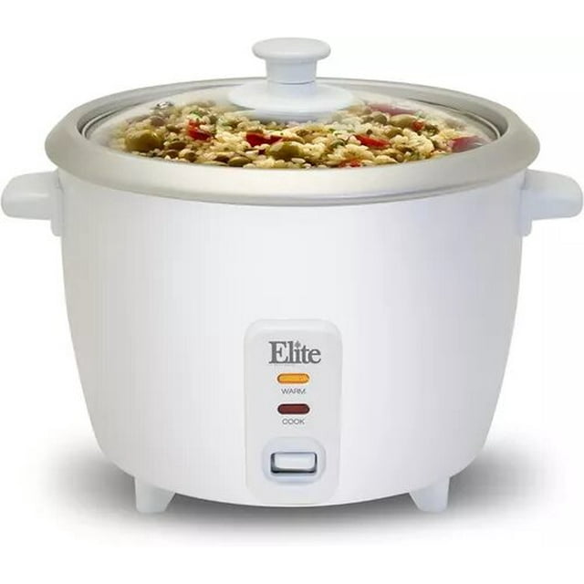 Arrocera eléctrica con olla interior antiadherente 6 tazas cocinadas Elite Gourmet ERC-006NST