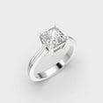 thumbnail image 2 of 1 Carat Beautiful IGI Certified Lab Grown Diamond Engagement Ring for Women 10K White Gold | Princess Cut Lab Created Solitaire Diamond Rings | Size 7 Diamond-Capitals, 2 of 8
