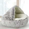 thumbnail image 1 of Cat House All Seasons Cat Sleep Bag Warm Basket Cojín suave (Café 40 * 40 cm), 1 of 8