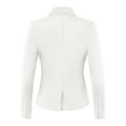 thumbnail image 3 of A2Y Women's Slim Fit Ponte Comfy One Button Closure Long Sleeve Blazer White L, 3 of 5
