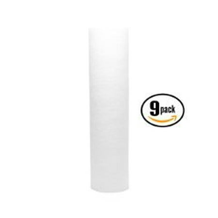 9-Pack Replacement Pentek 158639 Polypropylene Sediment Filter - Universal 10-inch 5-Micron Cartridge for Pentek 158639
