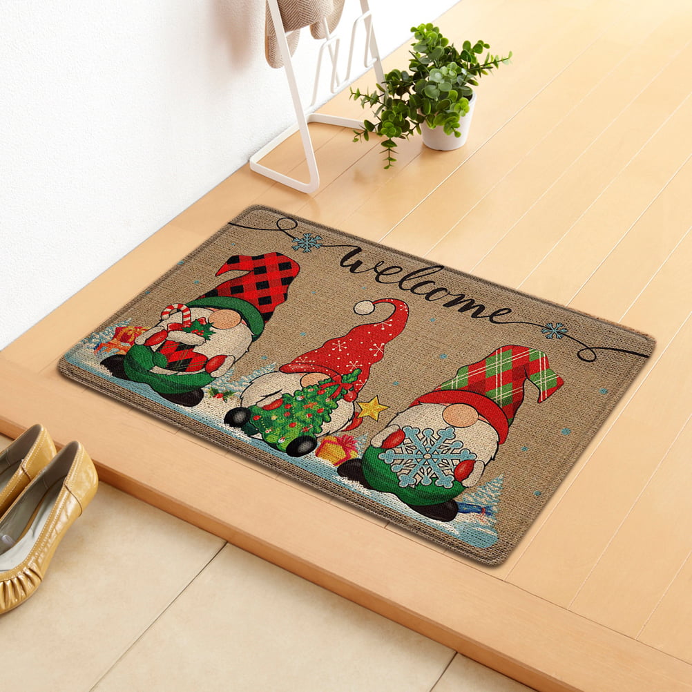 23.62 Inches Traditional Welcome Mat Door Indoor Outdoor Shoe Cleaner Aotifu Christmas Decorations Carpets Doorstep Carpet Tapestry Carpet Rug for Famliy 15.75 