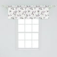 thumbnail image 2 of Ambesonne Almond Blossom Window Valance, Flower Pattern Leaf, 54" X 18", Olive Green, 2 of 3