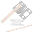 thumbnail image 4 of 1 Set of Deadbolt Reinforcement Plate Guide Plates Stainless Steel Door Guide Plates for Wood Door, 4 of 8