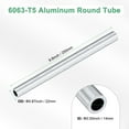 thumbnail image 3 of 1-Pack 250mm 6063 Aluminum Round Tube, 14mm ID 22mm OD Seamless Aluminum Tubing for DIY Crafting [0.55x0.87x9.8IN], 3 of 7