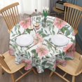 thumbnail image 3 of Pioneer Flower Floral Print Pattern Round Tablecloth 60"x60",Wrinkle Wipeable Table Cloth for Kitchen Dining Room Picnic Patio Party, 3 of 6