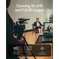 thumbnail image 3 of Canon XA60 Professional UHD 4K Camcorder with LCD Touchscreen and 20x Optical Zoom Lens (Black), 3 of 5