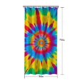 thumbnail image 5 of Colorful Rainbow Tie Dye Spiral Pattern Shower Curtain 36"x72" ,Bathroom Decorative Shower Curtains Set with 12 Hooks,Modern Waterproof Washable Shower Curtain, 5 of 6