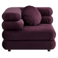 thumbnail image 5 of Modular Lounge Corner Chair, Tufted, Red, Velvet, Living Room Lounge Cafe Lobby Hospitality Restaurant, Modern Contemporary, HB37188, 5 of 10